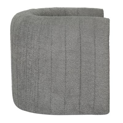 ARMCHAIR RIKER HM9682.01 METAL FRAME-GREY BOUCLE FABRIC 92x74x69Hcm.