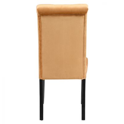 CHAIR ROXIE HM8919.09 K/D GOLD VELVET WITH WOODEN LEGS 46,5x61,5x100Υ cm.