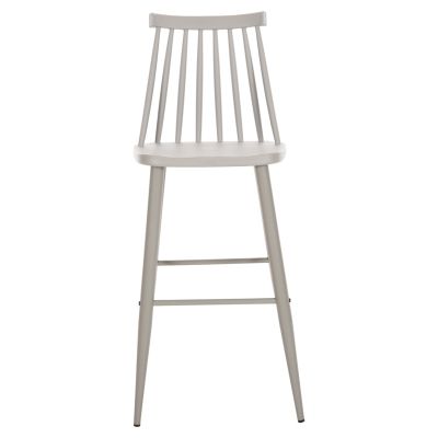БАР СТОЛ ВИСОКА СЕДАЛКА VANESSA HM8459.20 СИВ PP И СИВИ МЕТАЛНИ КРАКА 47x48,5x107Hcm.