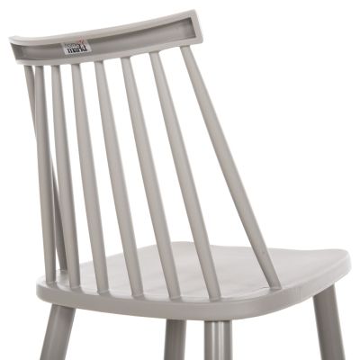 БАР СТОЛ ВИСОКА СЕДАЛКА VANESSA HM8459.20 СИВ PP И СИВИ МЕТАЛНИ КРАКА 47x48,5x107Hcm.
