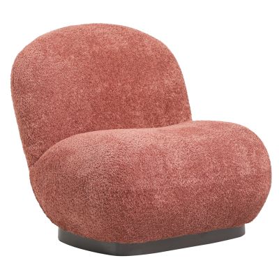 ARMCHAIR BEANY HM9591.02 PINK BOUCLE FABRIC 85x82x77Hcm.