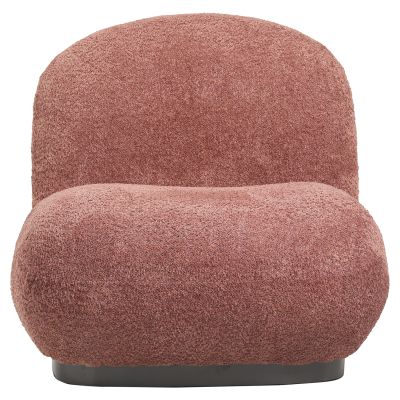 ARMCHAIR BEANY HM9591.02 PINK BOUCLE FABRIC 85x82x77Hcm.