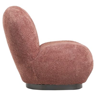 ARMCHAIR BEANY HM9591.02 PINK BOUCLE FABRIC 85x82x77Hcm.