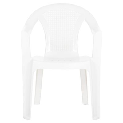 POLYPROPYLENE ARMCHAIR TUVANA HM6145.13 WHITE 57x59.5x77Hcm.