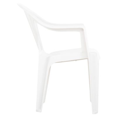 POLYPROPYLENE ARMCHAIR TUVANA HM6145.13 WHITE 57x59.5x77Hcm.