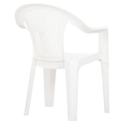 POLYPROPYLENE ARMCHAIR TUVANA HM6145.13 WHITE 57x59.5x77Hcm.