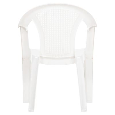 POLYPROPYLENE ARMCHAIR TUVANA HM6145.13 WHITE 57x59.5x77Hcm.