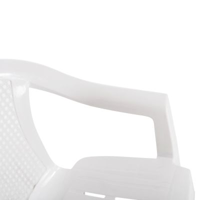 POLYPROPYLENE ARMCHAIR TUVANA HM6145.13 WHITE 57x59.5x77Hcm.
