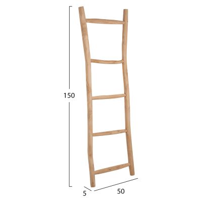 ДЕКОР СТЪЛБА/ЗАКАЧАЛКА HM9761 ТИКОВО ДЪРВО МАСИВ НАТУРАЛНО 50X5X150Hcm.