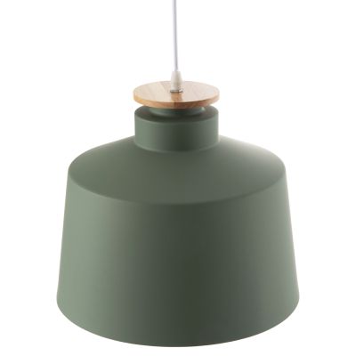 CEILING PENDANT LUMINAIRE HM4158.05 GREEN ALUMINUM CAP-WHITE CABLE Φ30x123,5Hcm.