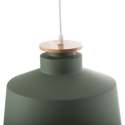 CEILING PENDANT LUMINAIRE HM4158.05 GREEN ALUMINUM CAP-WHITE CABLE Φ30x123,5Hcm.