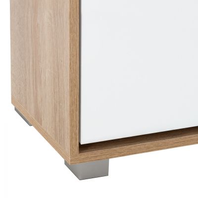 Shoe Cabinet Melamine 3seater HM2221.06 Sonama-White 62x24x110cm