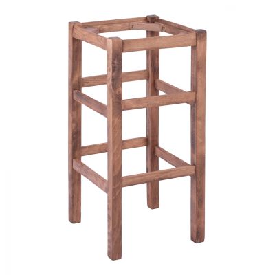 WOODEN STOOL WITHOUT BACK IN WALNUT HM5583.01