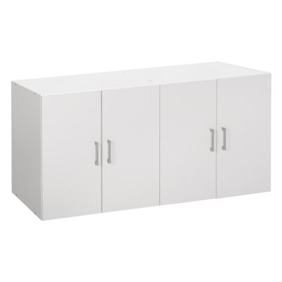 UPPER CABINET FOR 4-LEAF WARDROBE HM352.05 FERNANDA MELAMINE IN WHITE 120,5x41,5x60,5Hcm.