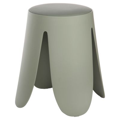 STOOL DENTY HM9619.07 POLYPROPYLENE & PU SEAT IN PISTACHIO GREEN Φ30x45Hcm.