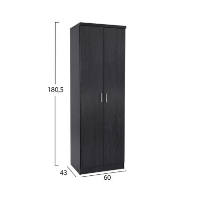 Shoe Cabinet Wooden with 6 shelves 60x43x180.5 Zebrano HM2379.01