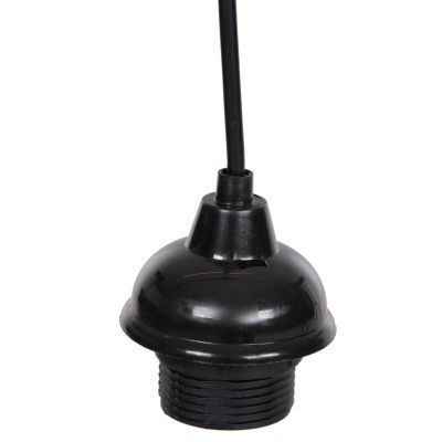 HANGING CABLE FOR PENDANT LAMPS WITH SOCKET IN BLACK HM4187