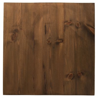 TABLETOP SQUARE HM6152 SOLID FIR WOOD IN WALNUT VARNISH 50x50x4(thickness)cm.