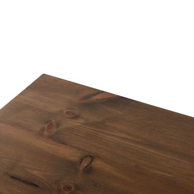 TABLETOP SQUARE HM6152 SOLID FIR WOOD IN WALNUT VARNISH 50x50x4(thickness)cm.