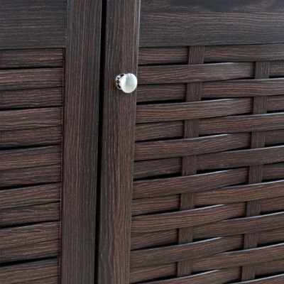 Shoe Cabinet Wooden 3 doors HM2211.01 Wenge 114x34x68