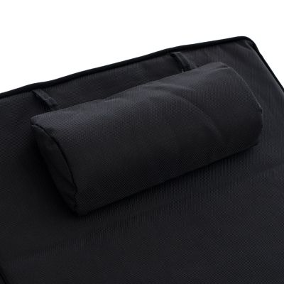 Sunbed Cushion Textline Sifnos Black HM11236.05T 196(117+1+78)x58x8 cm