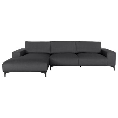 CORNER SOFA (LEFT) NOA HM3278.02L ANTHRACITE FABRIC 288x90-157x67-80Hcm.