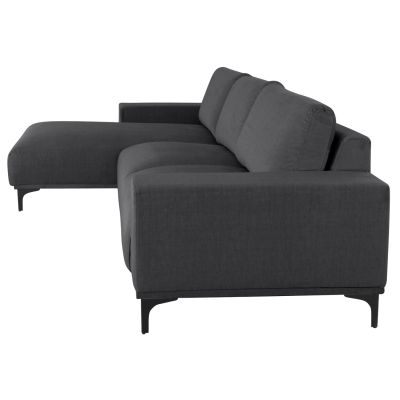 CORNER SOFA (LEFT) NOA HM3278.02L ANTHRACITE FABRIC 288x90-157x67-80Hcm.