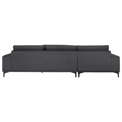 CORNER SOFA (LEFT) NOA HM3278.02L ANTHRACITE FABRIC 288x90-157x67-80Hcm.