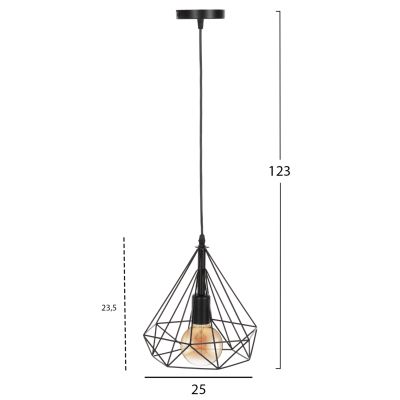 ПАНЕЛ HM4063 ЧЕРЕН МЕТАЛЕН ЦАП 25x22x123Hcm.