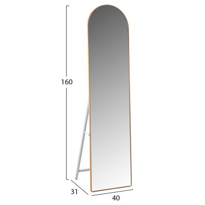 ОГЛЕДАЛО ЗА ПОД JOELY HM9578.30 АЛУМИНИЕВА РАМКА В ЗЛАТЕН ЦВЯТ 40x31x160Hcm.