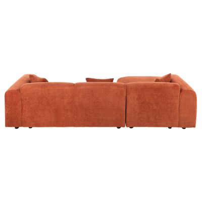 CORNER SOFA (LEFT) BRICKEN HM3275.03L BRICK RED FABRIC 110-282x98-160x72Hcm.