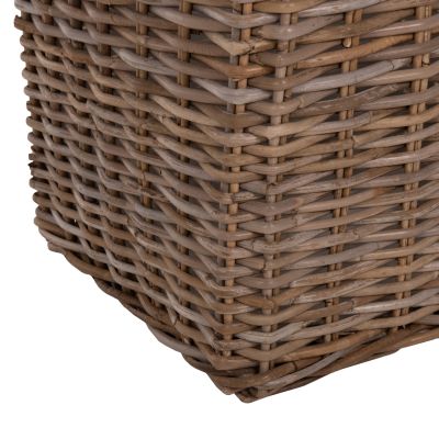 ДЕКОРАТИВНИ КОШНИЦИ KATER 4БР HM9657 KUBU RATAN В СИВО 52x52x50-57Hcm.