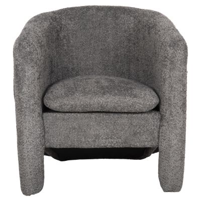 ARMCHAIR DOPER HM9590.01 BOUCLE FABRIC GREY-ANTHRACITE BLUE 68x72x76Hcm.