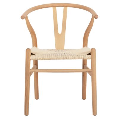 DINING CHAIR BRAVE HM8695.11 BEECH WOOD IN NATURAL-ROPE IN NATURAL 54.5x53x75Hcm