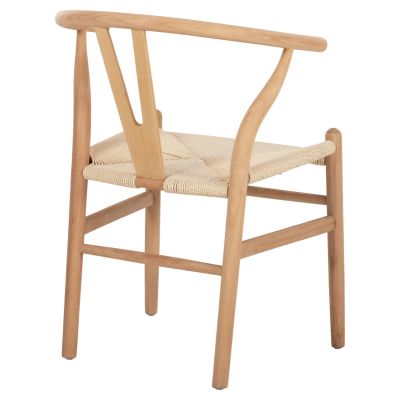 DINING CHAIR BRAVE HM8695.11 BEECH WOOD IN NATURAL-ROPE IN NATURAL 54.5x53x75Hcm