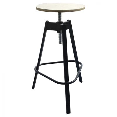 METALLIC STOOL WITH SCREW TS385 44X44X73cm