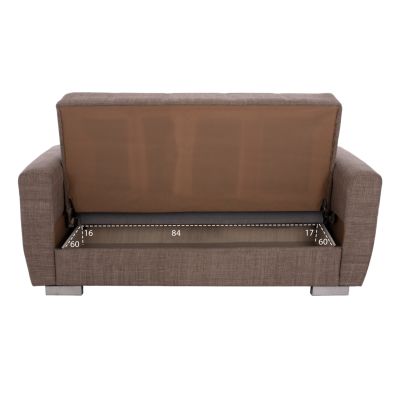 HM3241.02 sofa-bed, 150x84x88cm, beige, 2-seater