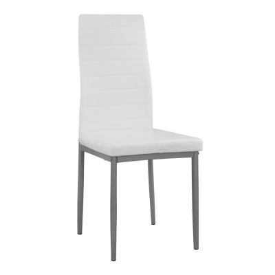 Метален стол Lady HM0037.11 Бяла PU метална рамка K/D 40x48x95 cm