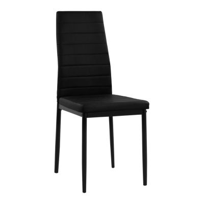 Метален стол Lady HM0037.12 Черна PU метална рамка K/D 40x48x95 cm