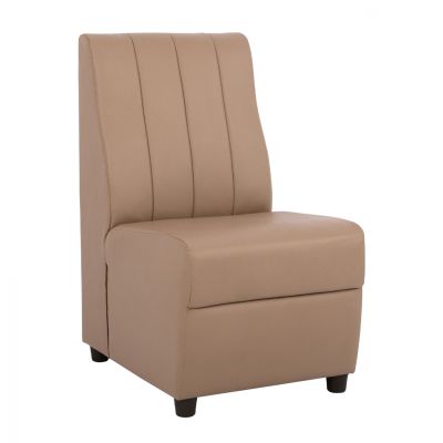 Armchair Landon HM3162.04, cappuccino shade PU, 51x66x93cm