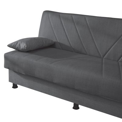 SOFA BED 3-SEATER ANDRE HM3271.03 ANTHRACITE FABRIC 193x82x81Hcm.