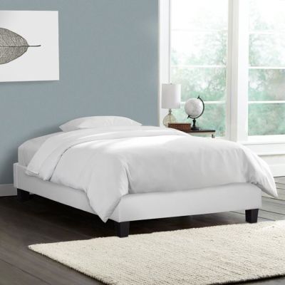 BED TONYA IN WHITE PU HM395.01 FOR MATTRESS 90x200 cm