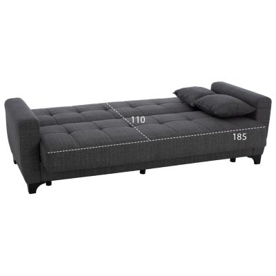 HM11748.03 sofa-bed set of 3-seater and 2-seater, grey