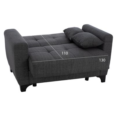 HM11748.03 sofa-bed set of 3-seater and 2-seater, grey