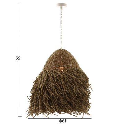 CEILING PENDANT LAMP HM4348 SEAGRASS IN NATURAL COLOR Φ54x56-140Hcm.