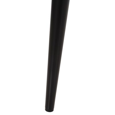 БАР СТОЛ ВИСОКА СЕДАЛКА VANESSA HM8459.12 ЧЕРЕН PP И ЧЕРНИ МЕТАЛНИ КРАКА 47x48,5x107Hcm.