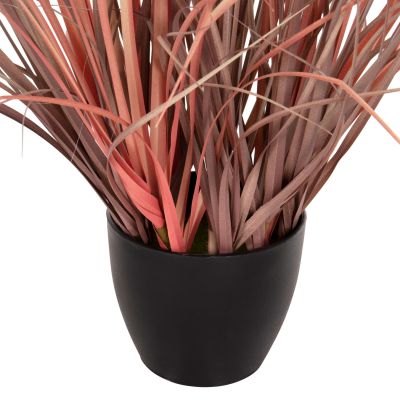 DECORATIVE SYNTHETIC PLANT IN POT HM4015 GRASS + FEATHERS Φ14,5x12,5-86Hcm.