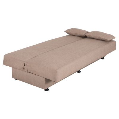 SOFA BED 3-SEATER ANDRE HM3271.04 BEIGE FABRIC 193x82x81Hcm.