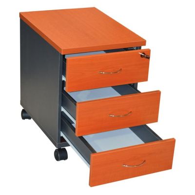 Professional office drawer HM2011.03 cherry color with 3 drawers 38X48X53cm