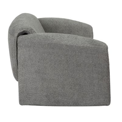 SOFA 2-SEATER LAFORGE HM9680.01 METAL FRAME-GREY BOUCLE FABRIC 160x80x63Hcm.